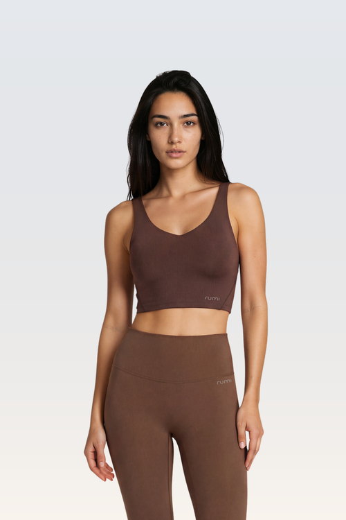 W SunSoft Tank Bra - Cocoa