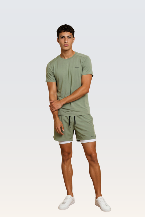 U StarAir Train Shorts With Lining - Peacock Light