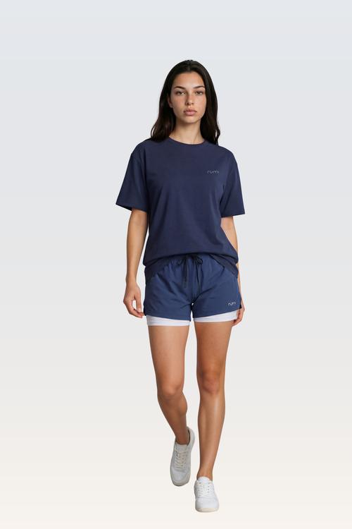 U StarAir Train Shorts With Lining - Midnight