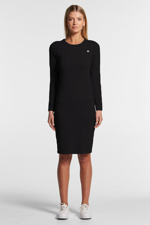 Moon Air Dress Long-Sleeve Organic - Black